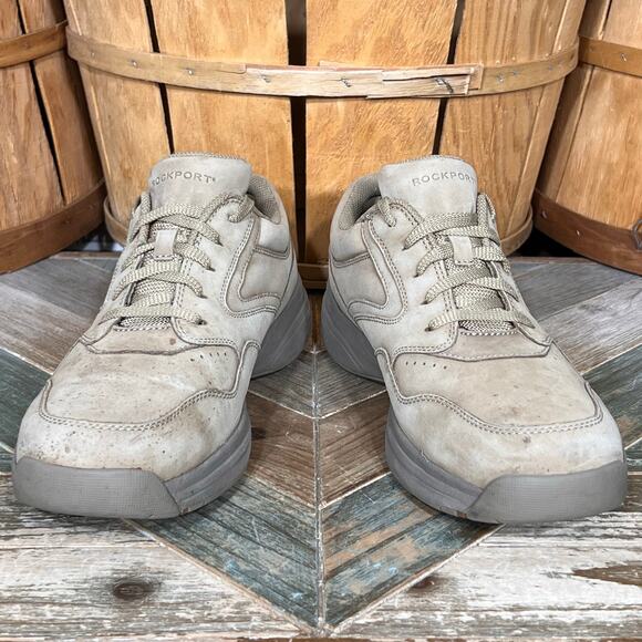 Rockport ProWalker Catalyst 2 Tan Nubuck Leather Comfort Walking Shoes Mens 9 - Picture 7 of 11